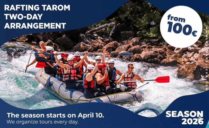 Rafting on the Tara River - Two-Day Package
