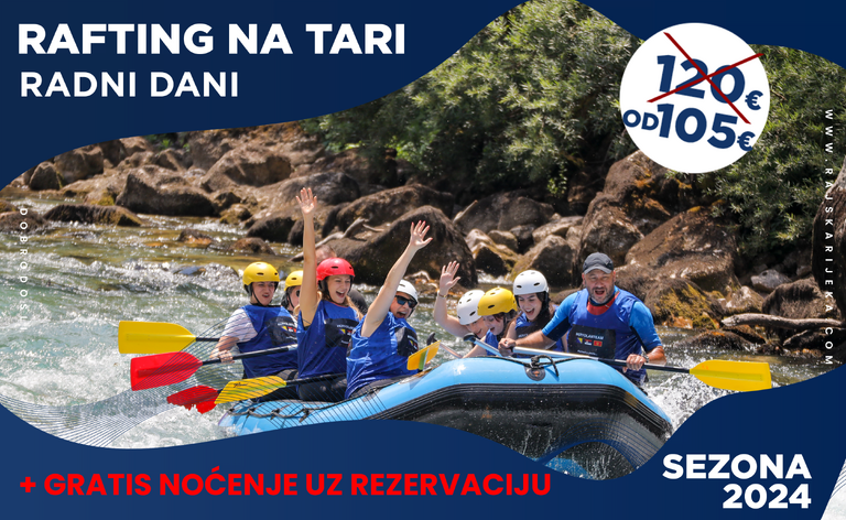 Rafting Tarom - Septembar - Radni dani