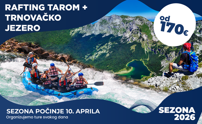 Rafting + Trnovačko jezero - Rafting Tarom - 2026
