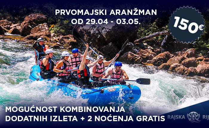 Prvomajski aranžman na rijeci Tari od 29.04 - 03.05 - Rajska Rijeka
