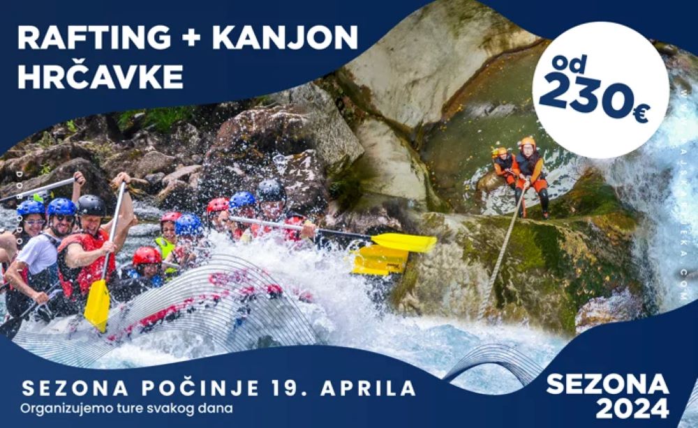 Rafting Tarom i kanjon Hrčavke