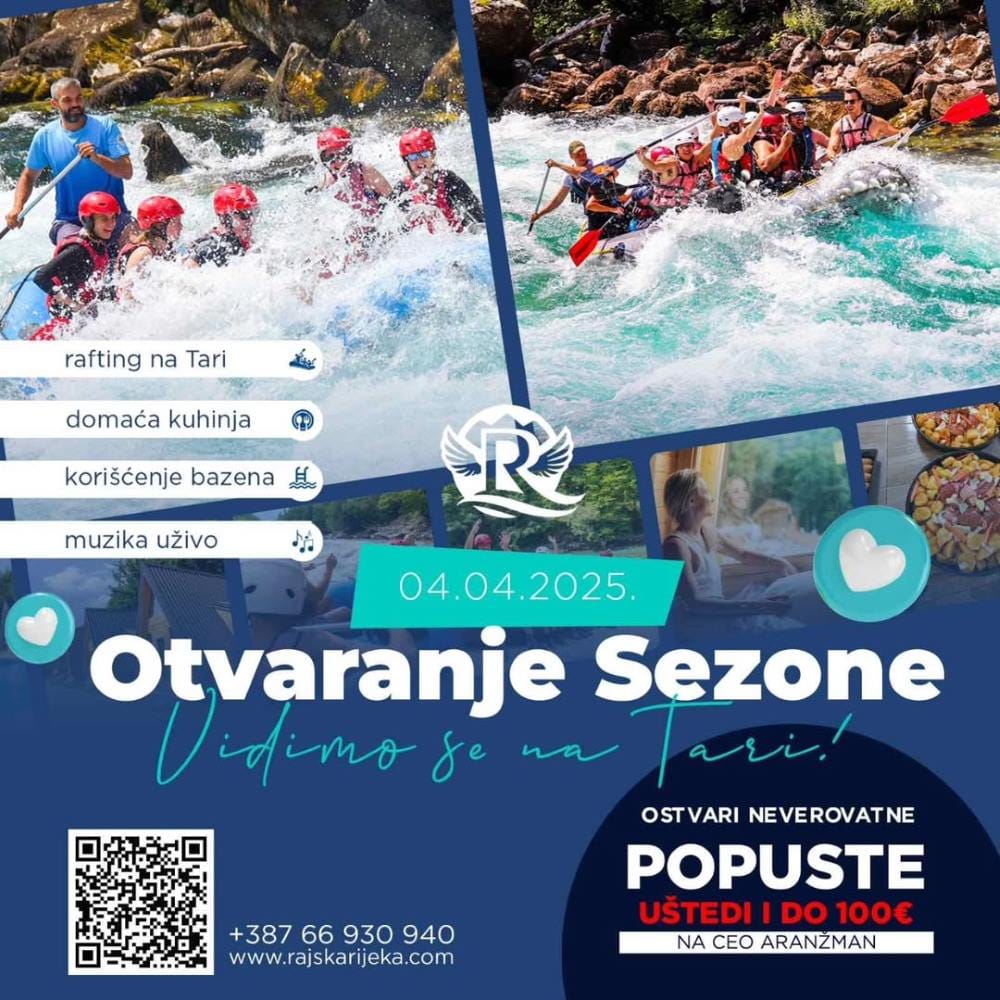 Tara rafting – sezona 2025 je pred vratima