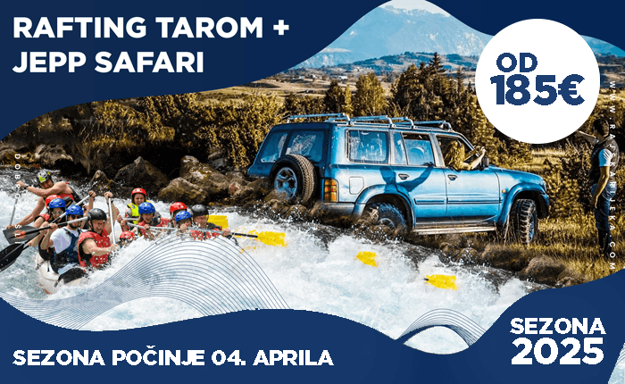 Rafting Tarom + Jeep Safari - Rajska Rijeka 2025