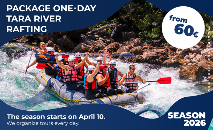 Tara Rafting – 1-day Arrangement || Rajska Rijeka 2026
