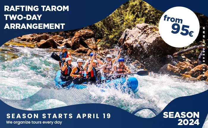Rafting on the Tara River - Two-Day Package