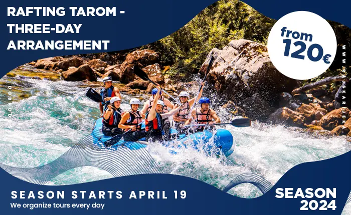 Tara Rafting – 3-day Arrangement